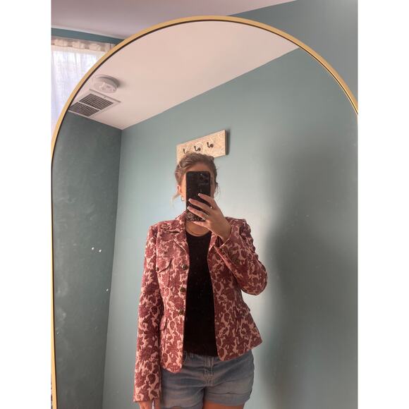 Vertigo Paris French Luxury Rose Floral 90s Blazer Jacket - Picture 7 of 7